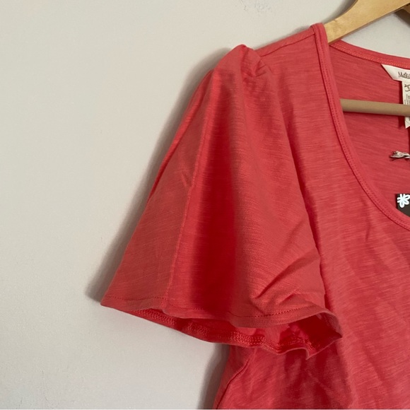 Matilda Jane Womens Eureka Springs Embroidered Ruffle short sleeve Top Size S - Picture 7 of 7